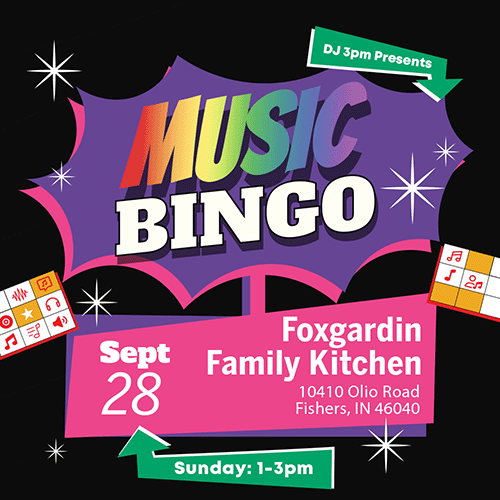 Music Bingo at Foxgardin Family Kitchen