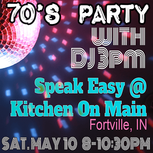 70s party at Speak Easy in Fortville