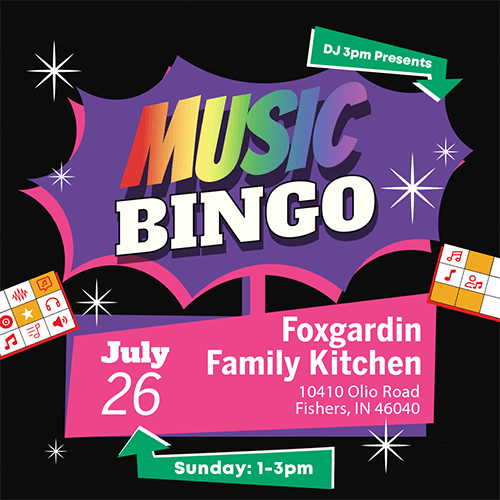 Music Bingo at Foxgardin Family Kitchen