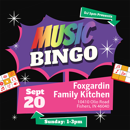 Music Bingo at Foxgardin Family Kitchen