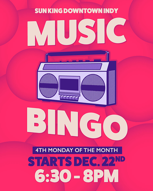 music bingo flyer